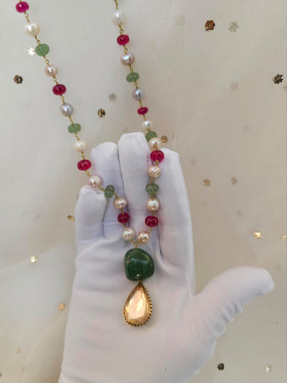 Champagne drop cosmo necklace