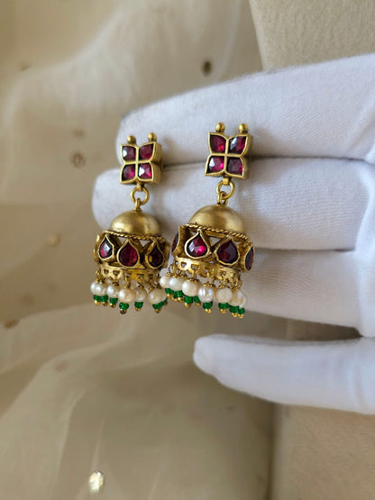 Amber rhodolite choker set