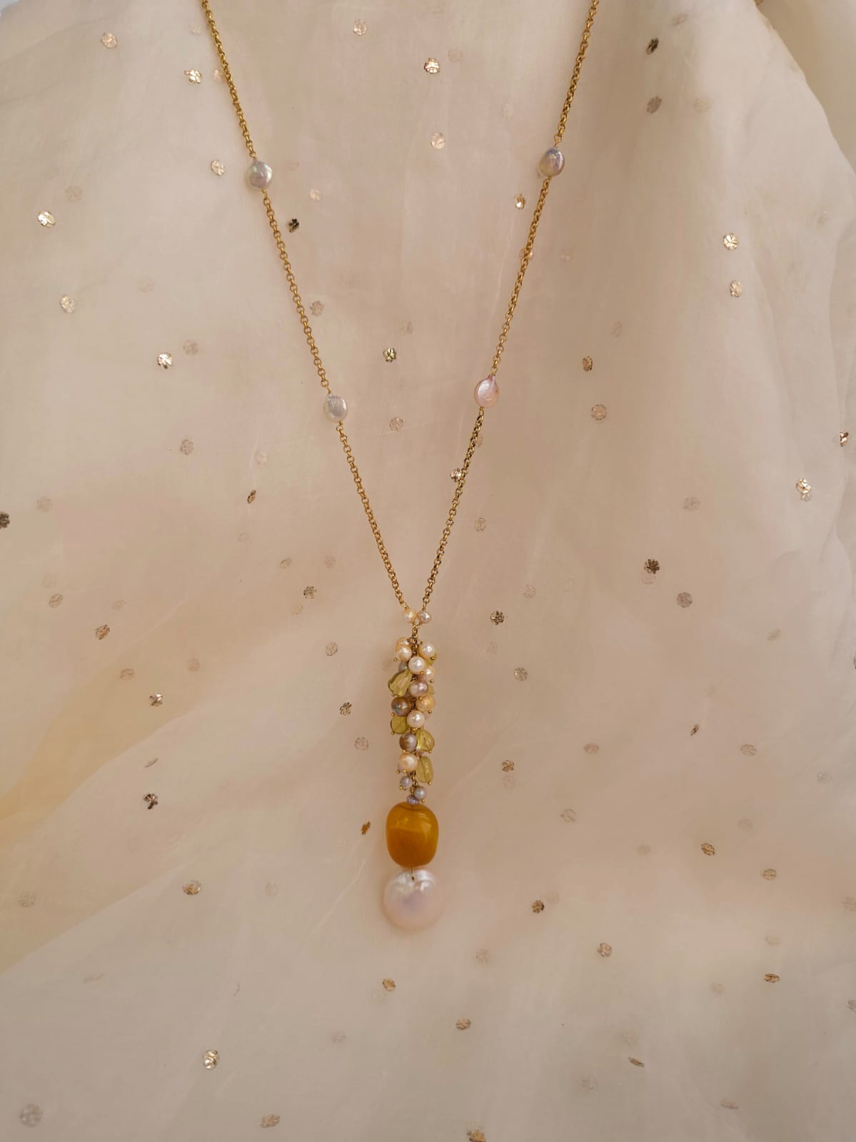 Ginkgo tokyo pearl necklace – RACHNA GOYAL