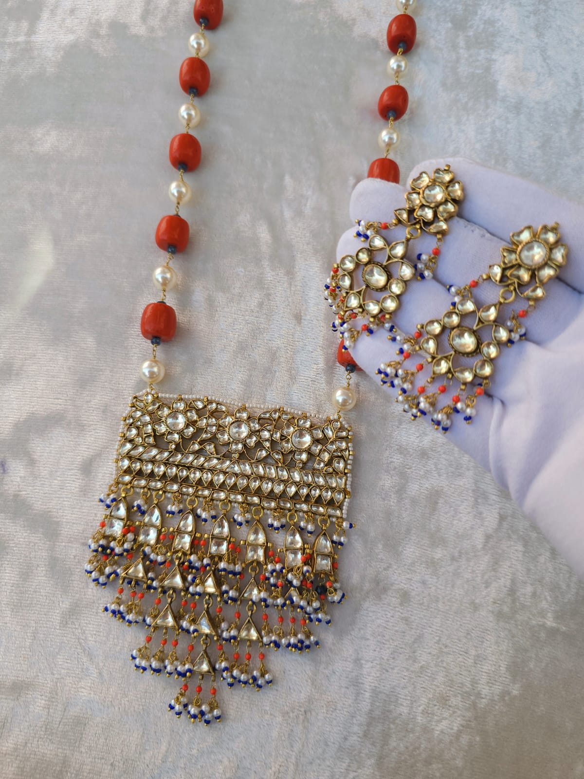 Sundareshwari meenakshi necklace set