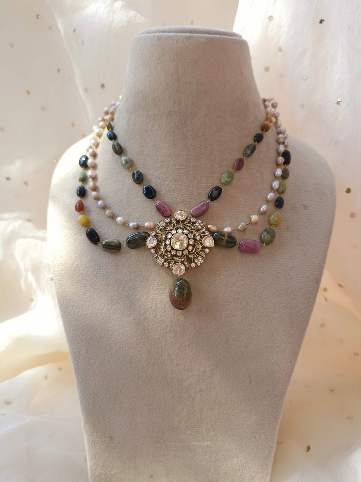Nathdwara tourmaline necklace