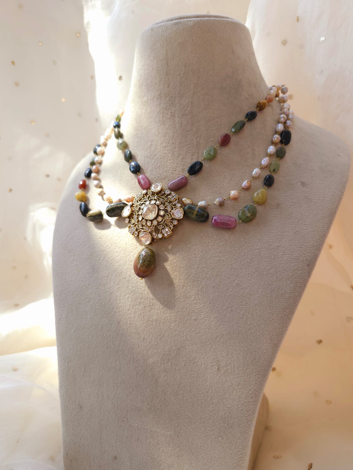 Nathdwara tourmaline necklace