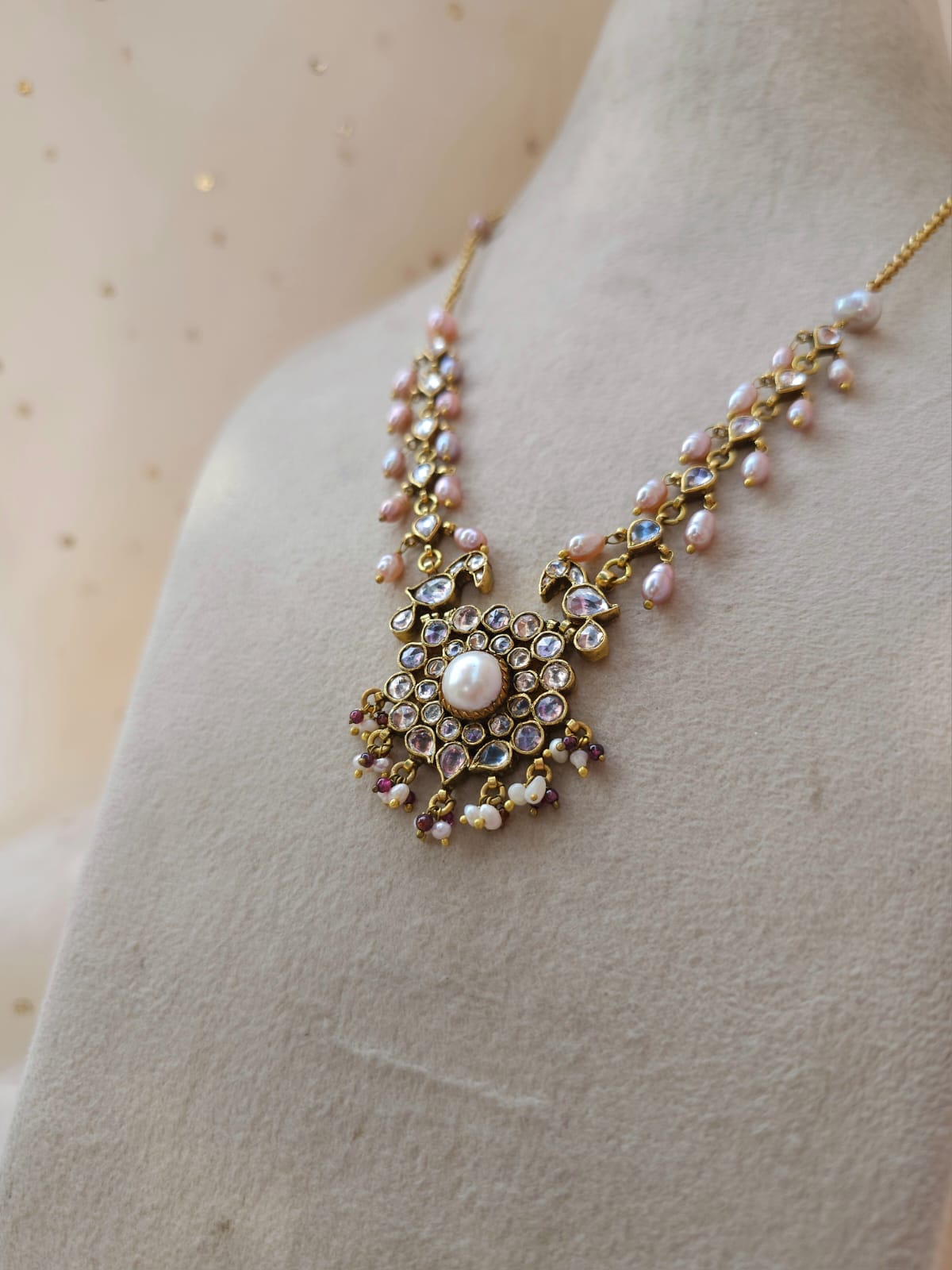 Sandhya jhanki pearl necklace