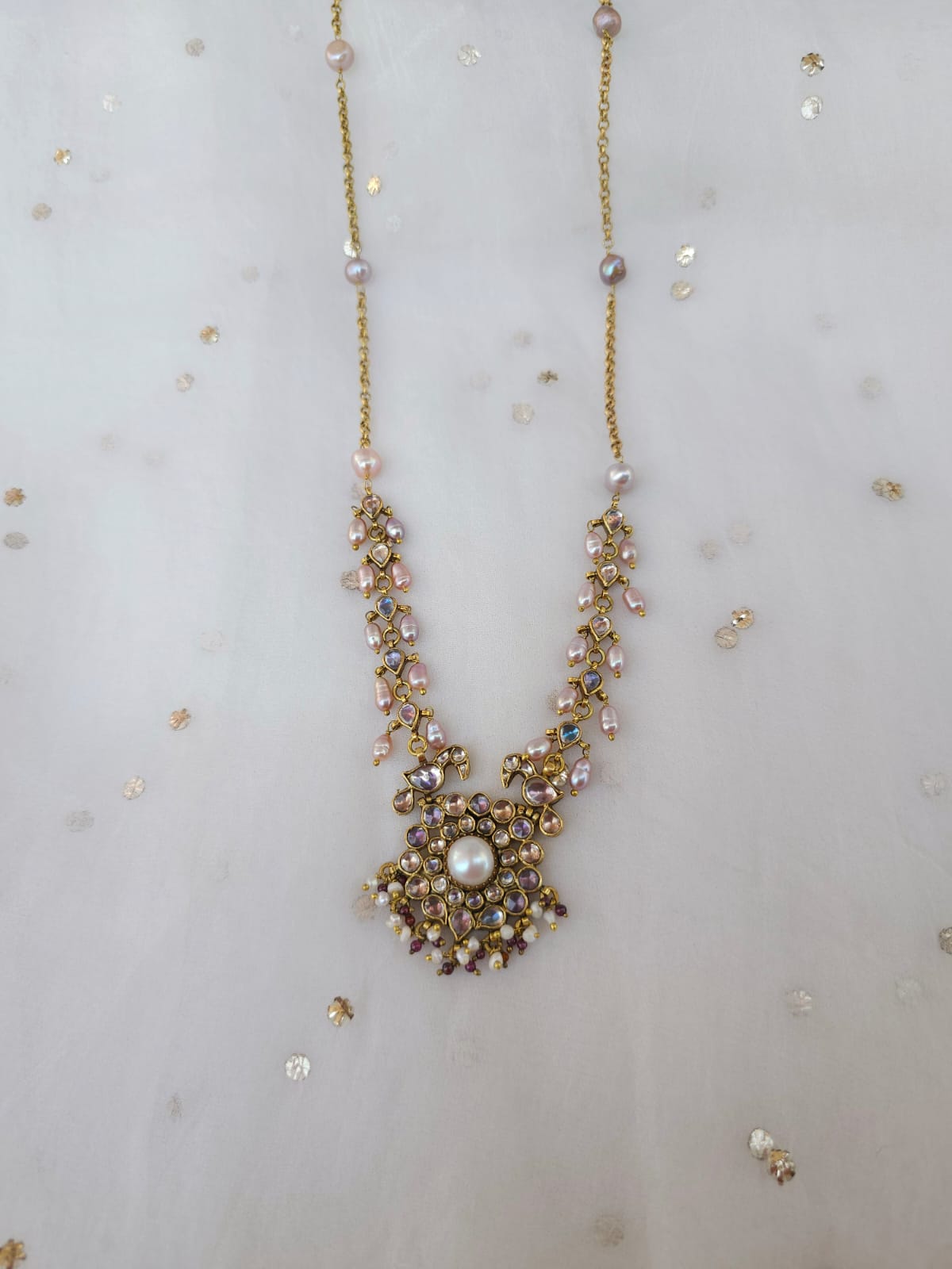 Sandhya jhanki pearl necklace