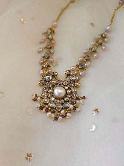 Sandhya jhanki pearl necklace