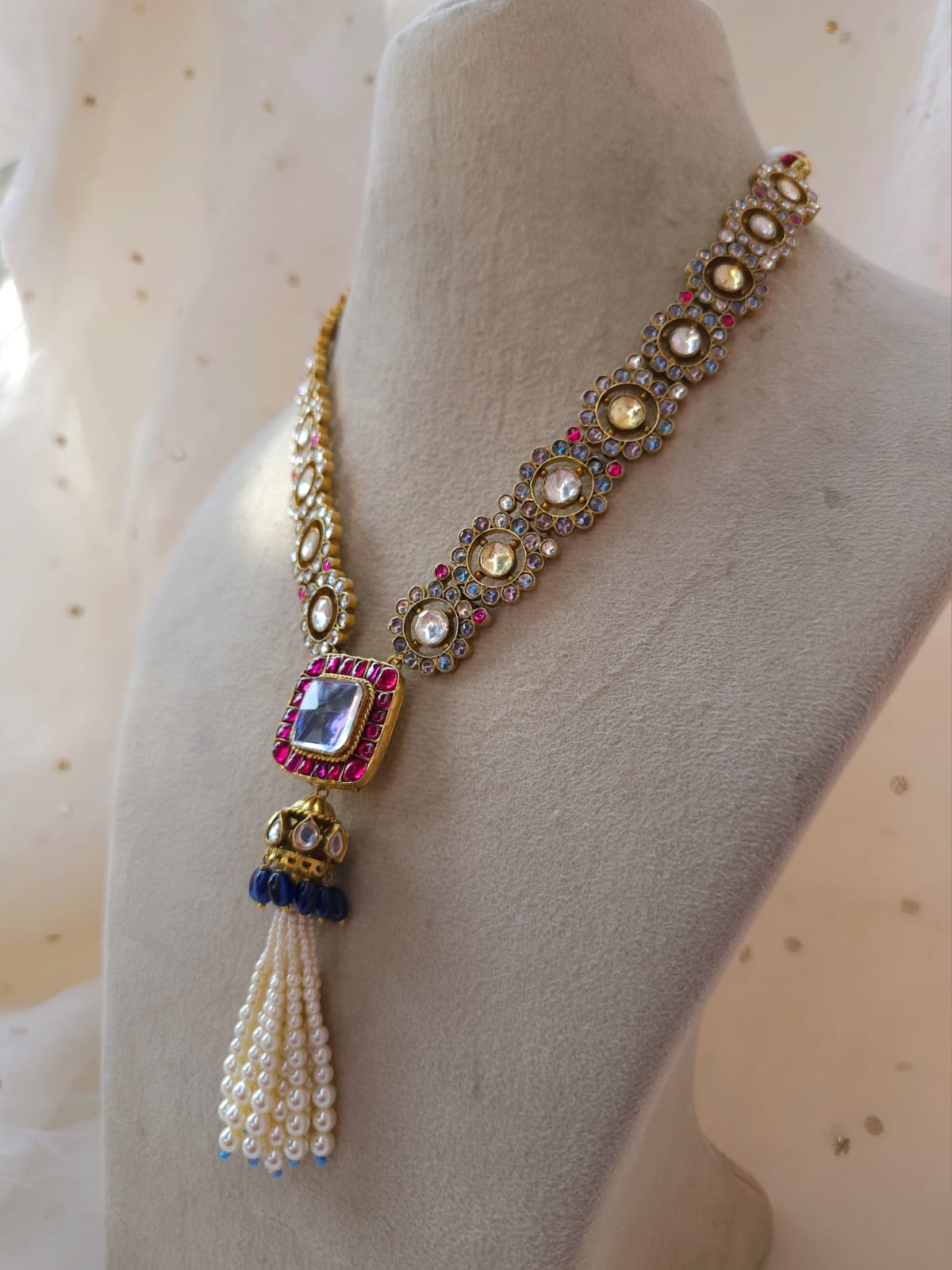 Shringar jhanki tassel necklace