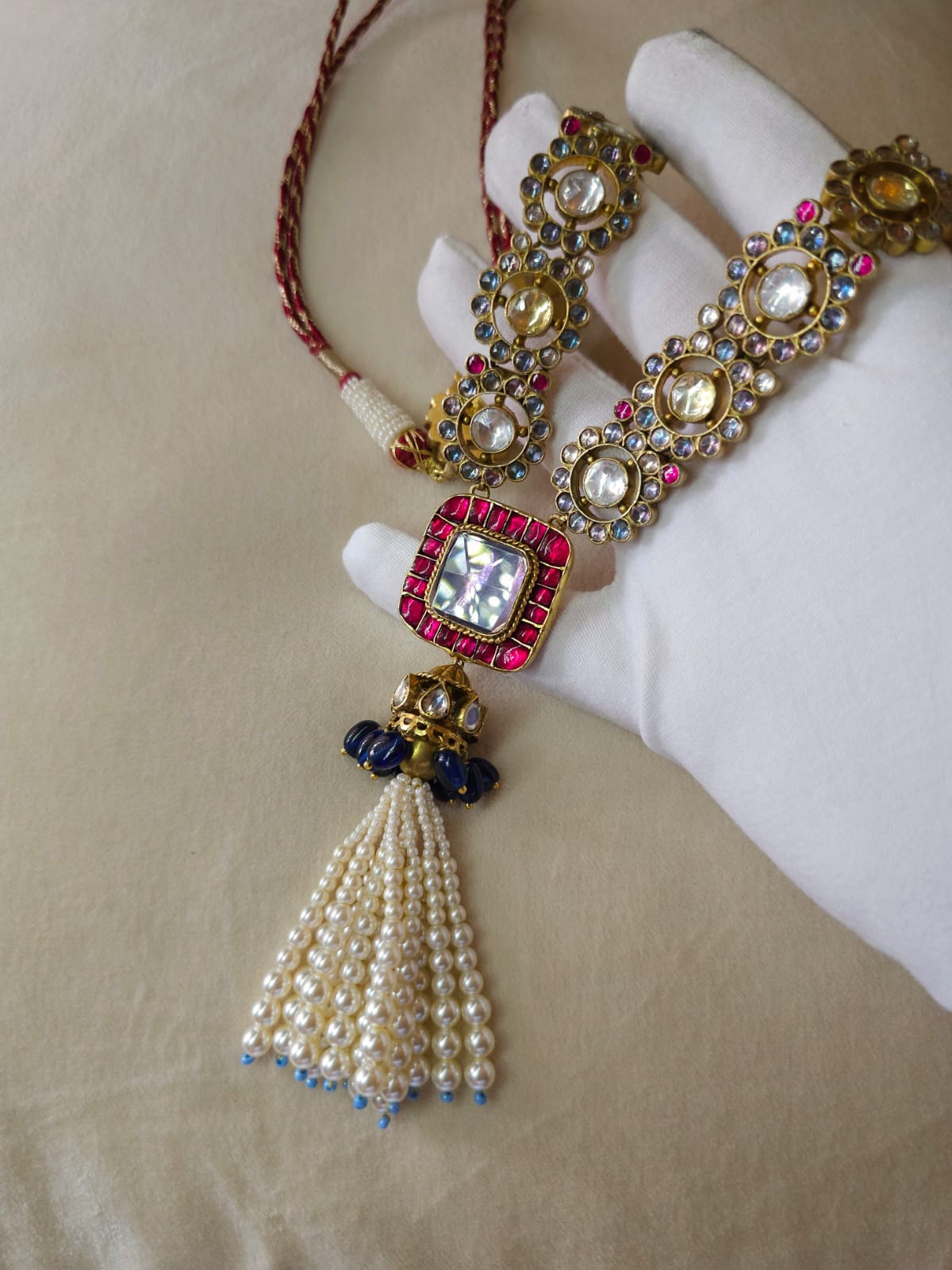 Shringar jhanki tassel necklace