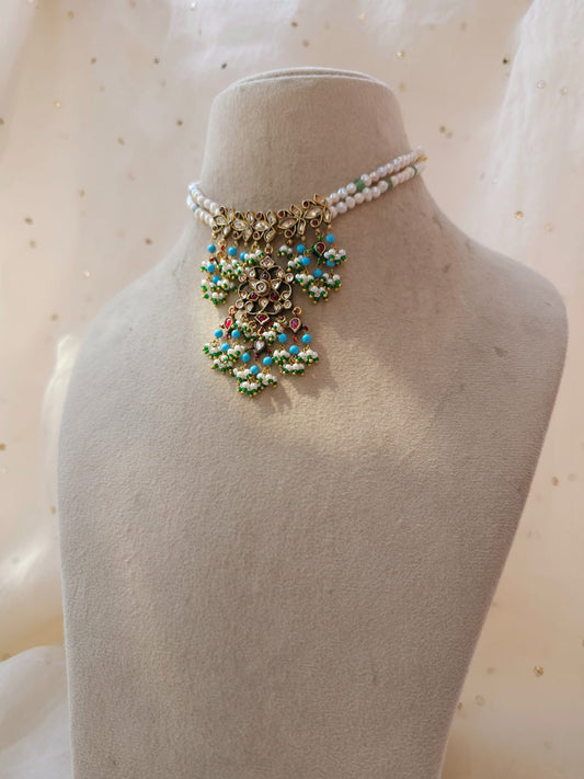 Gwal jhanki turquoise necklace