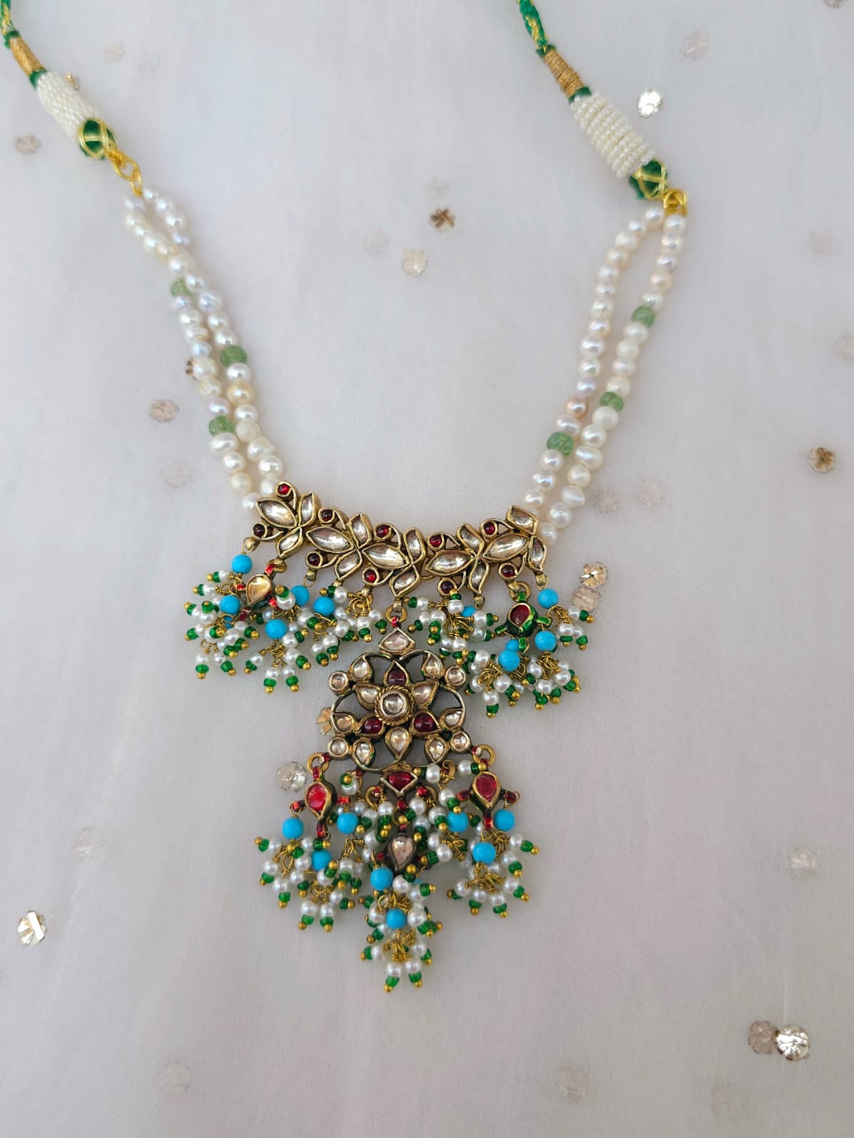Gwal jhanki turquoise necklace
