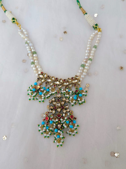 Gwal jhanki turquoise necklace