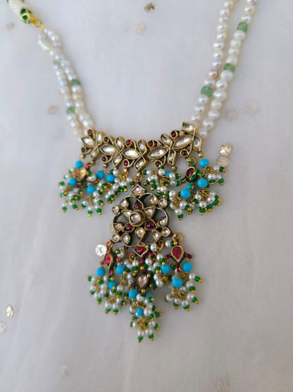 Gwal jhanki turquoise necklace