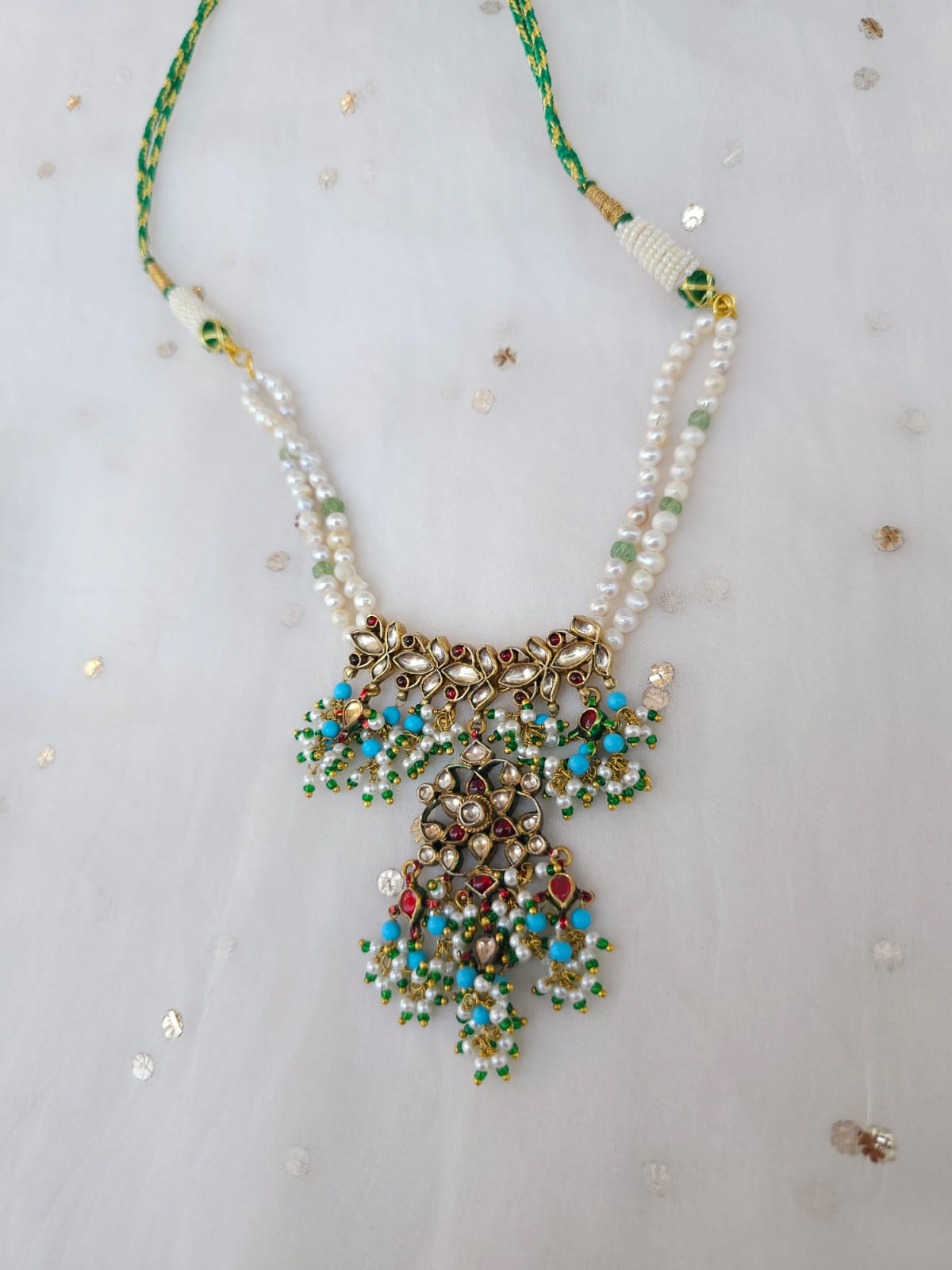 Gwal jhanki turquoise necklace