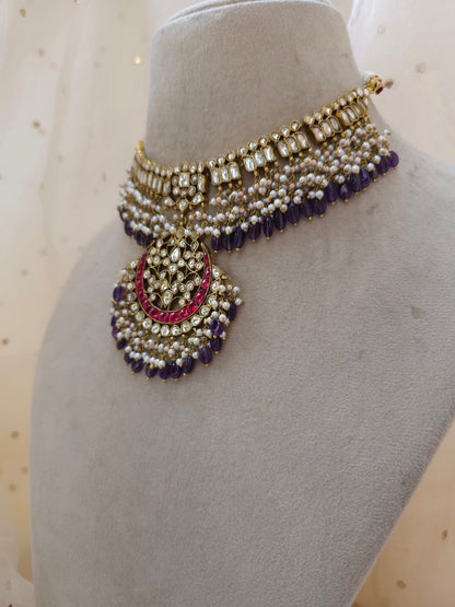Shrinath ji amethyst necklace