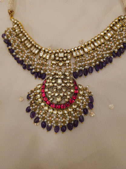 Shrinath ji amethyst necklace