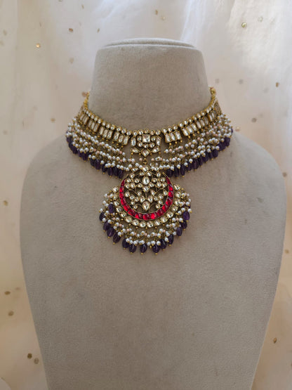 Shrinath ji amethyst necklace