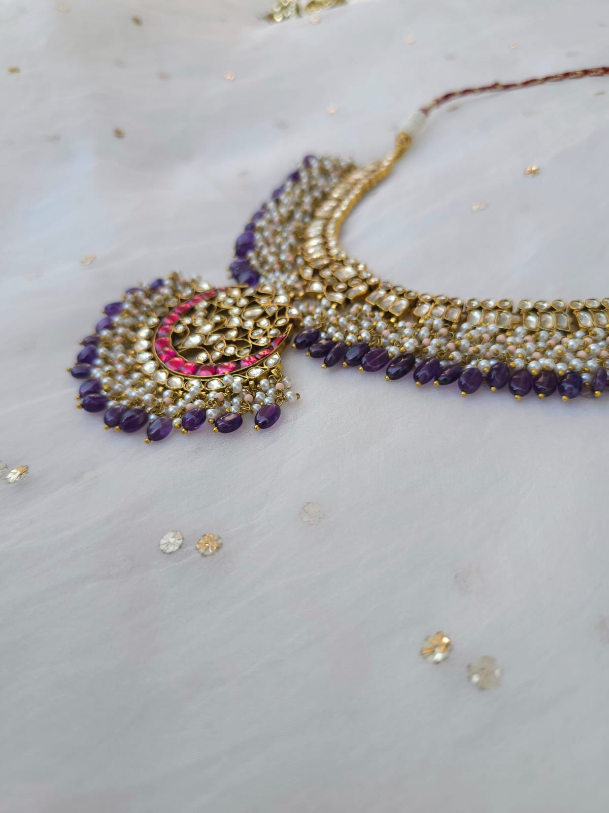 Shrinath ji amethyst necklace