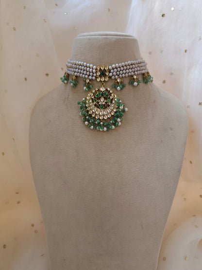 Utthapan jhanki choker necklace