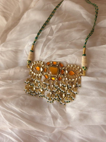 Goldenia choker necklace