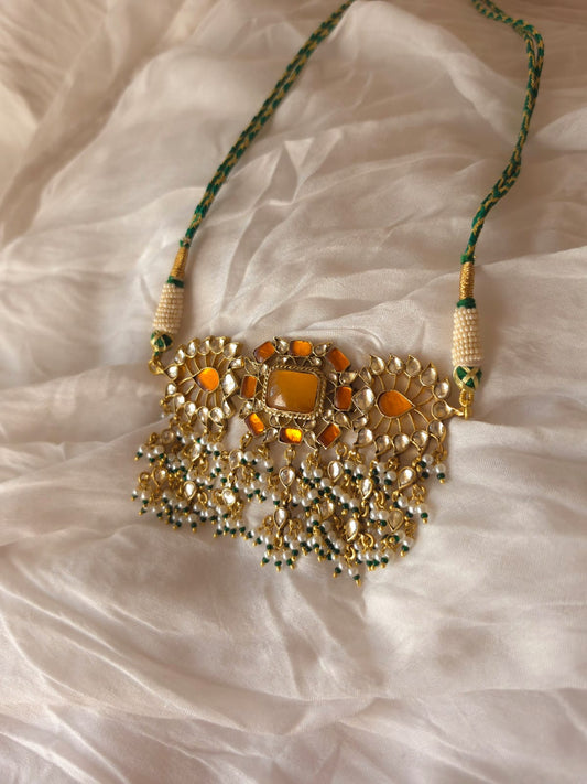 Goldenia choker necklace