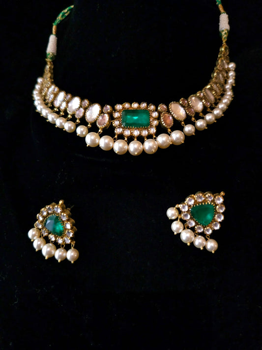 Sawai queen necklace set