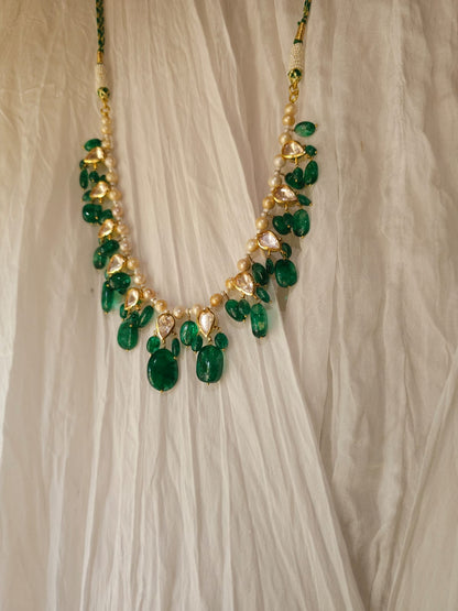 Sawai beryl silver necklace