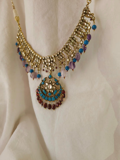 Gopgiri mahal lilac necklace
