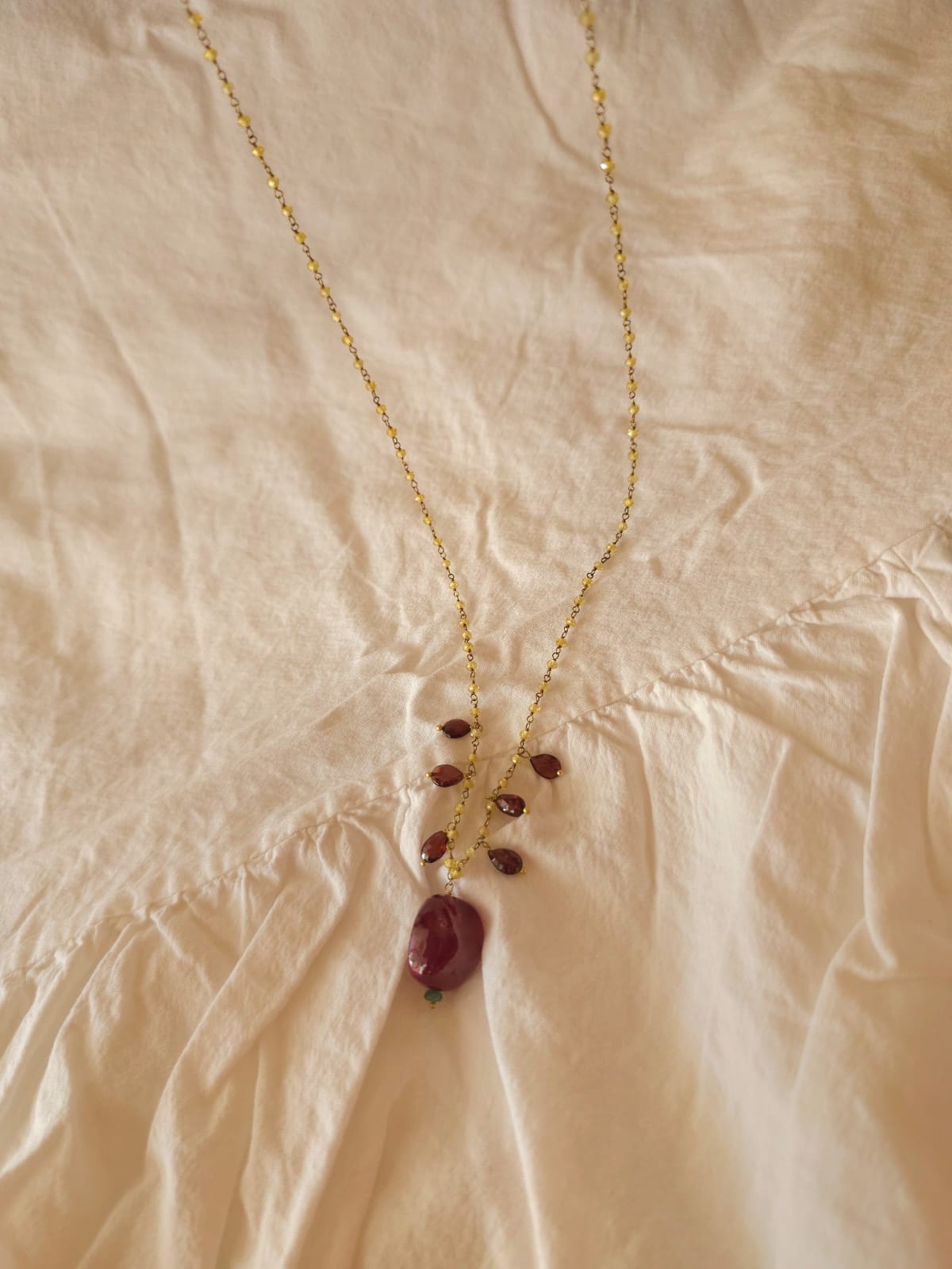 Florio marsala necklace
