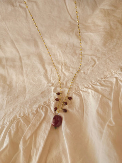 Florio marsala necklace