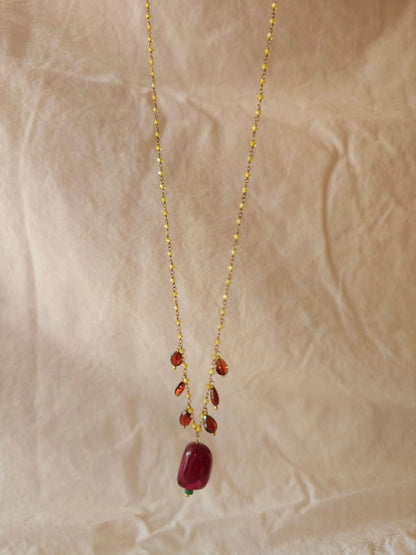 Florio marsala necklace