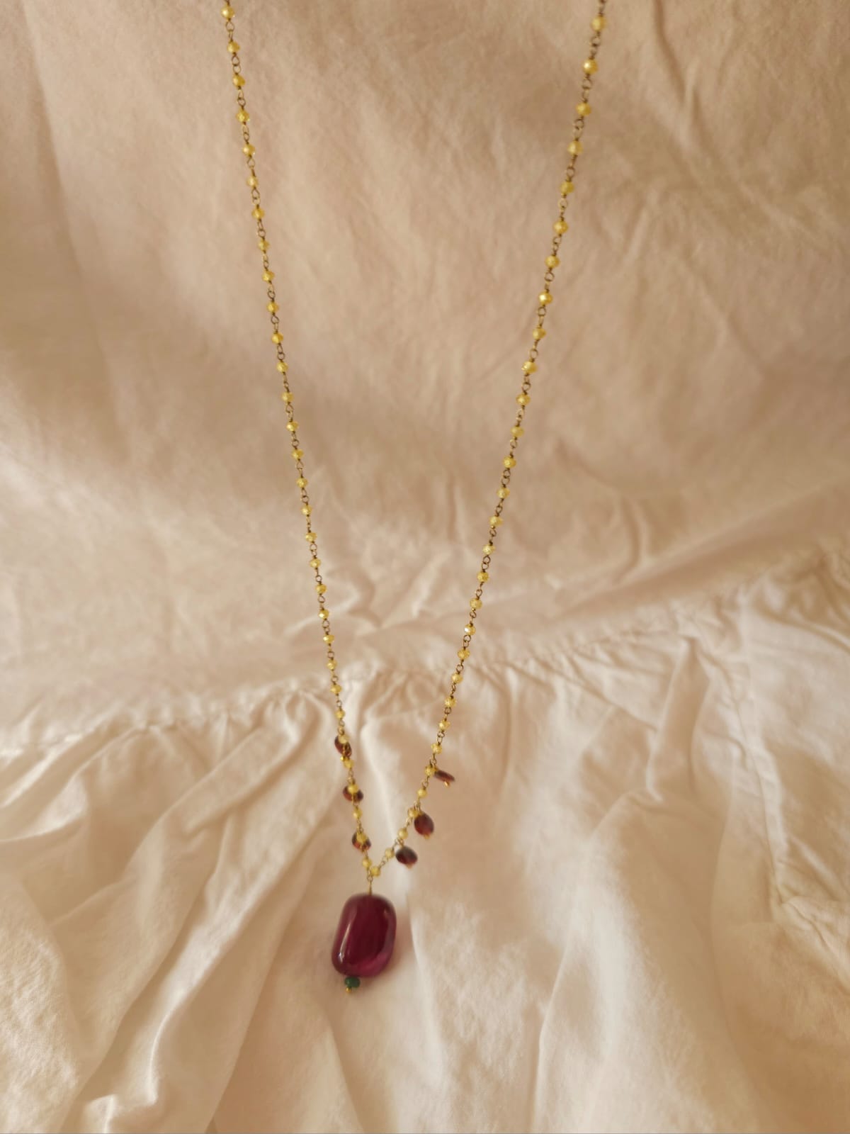 Florio marsala necklace