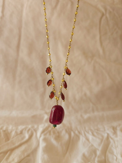 Florio marsala necklace