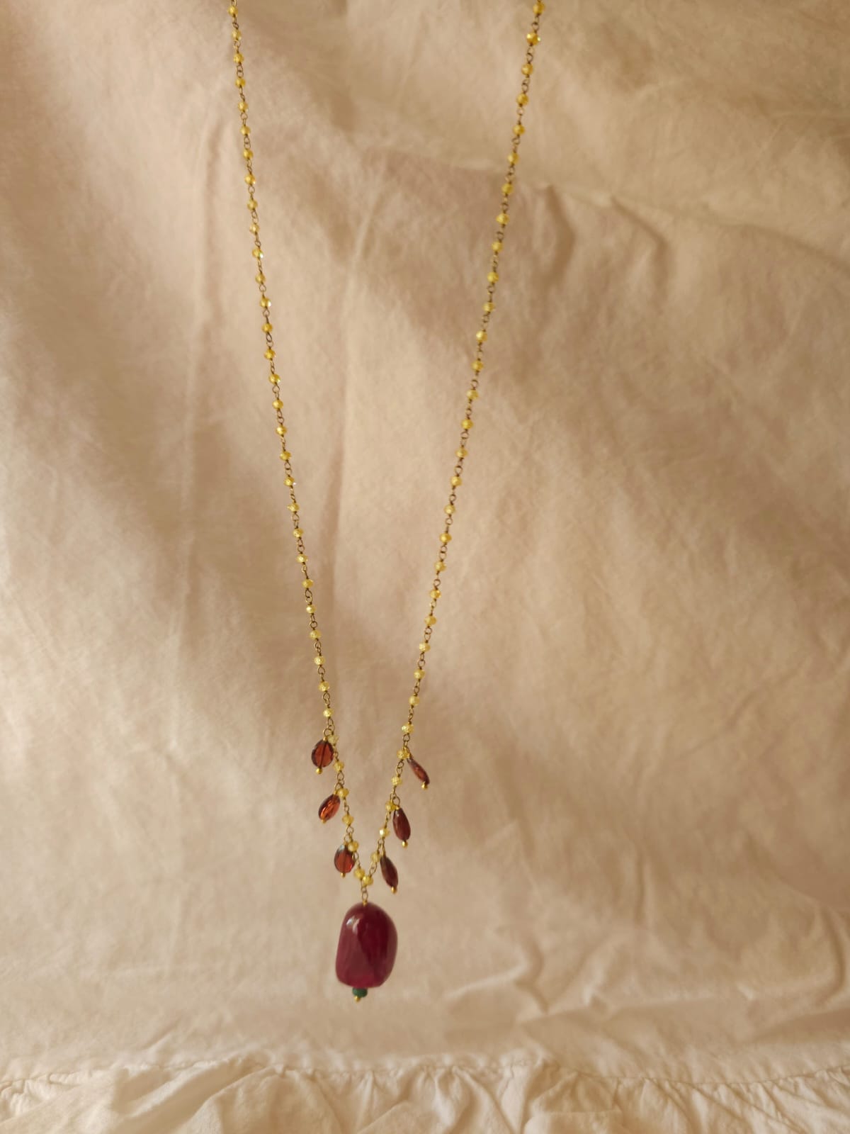 Florio marsala necklace