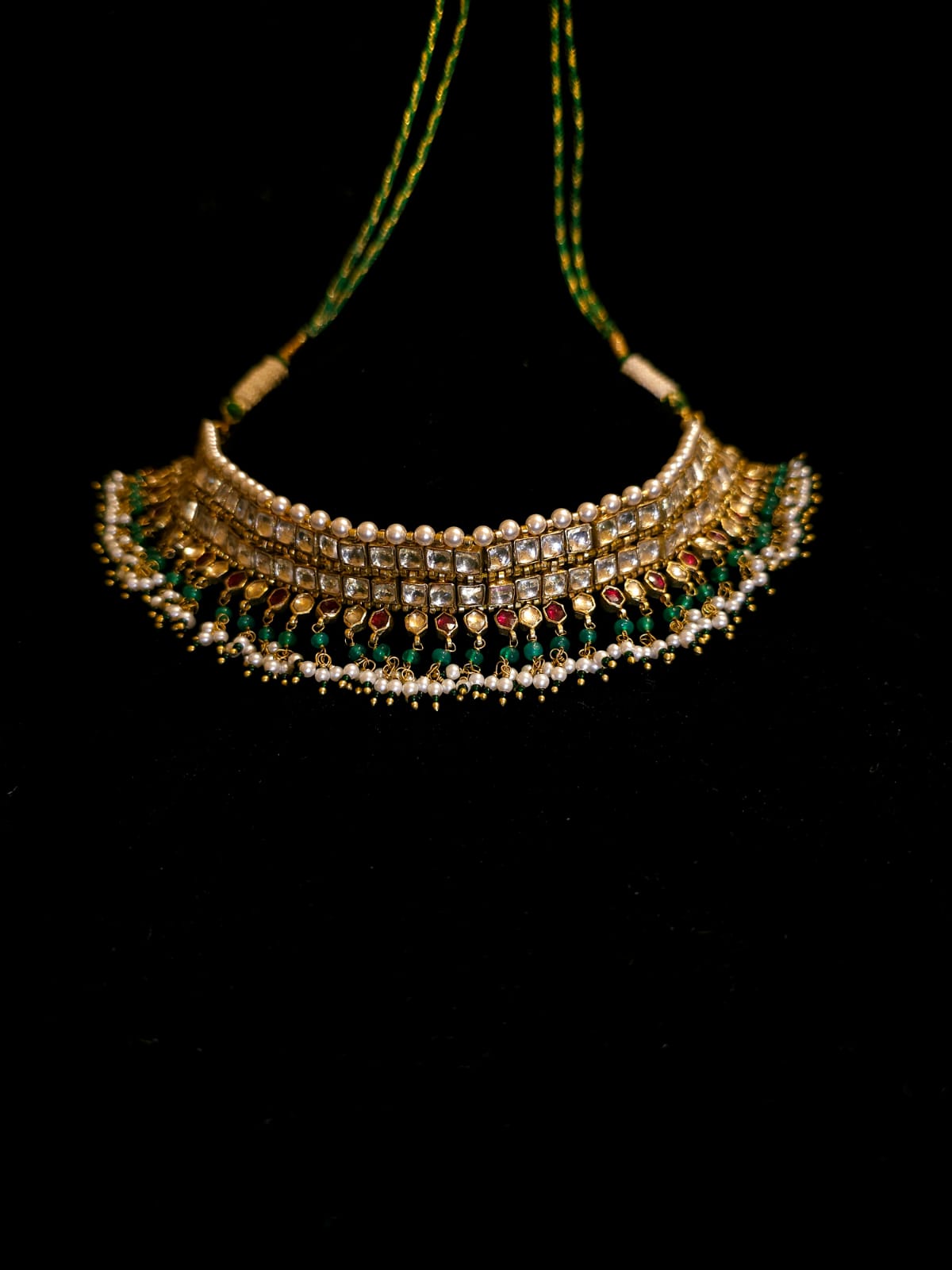 Amber rhodolite princess necklace