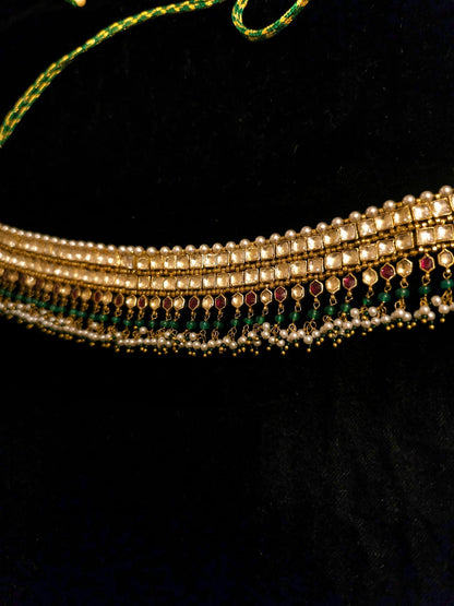 Amber rhodolite princess necklace