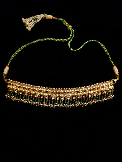 Amber rhodolite princess necklace