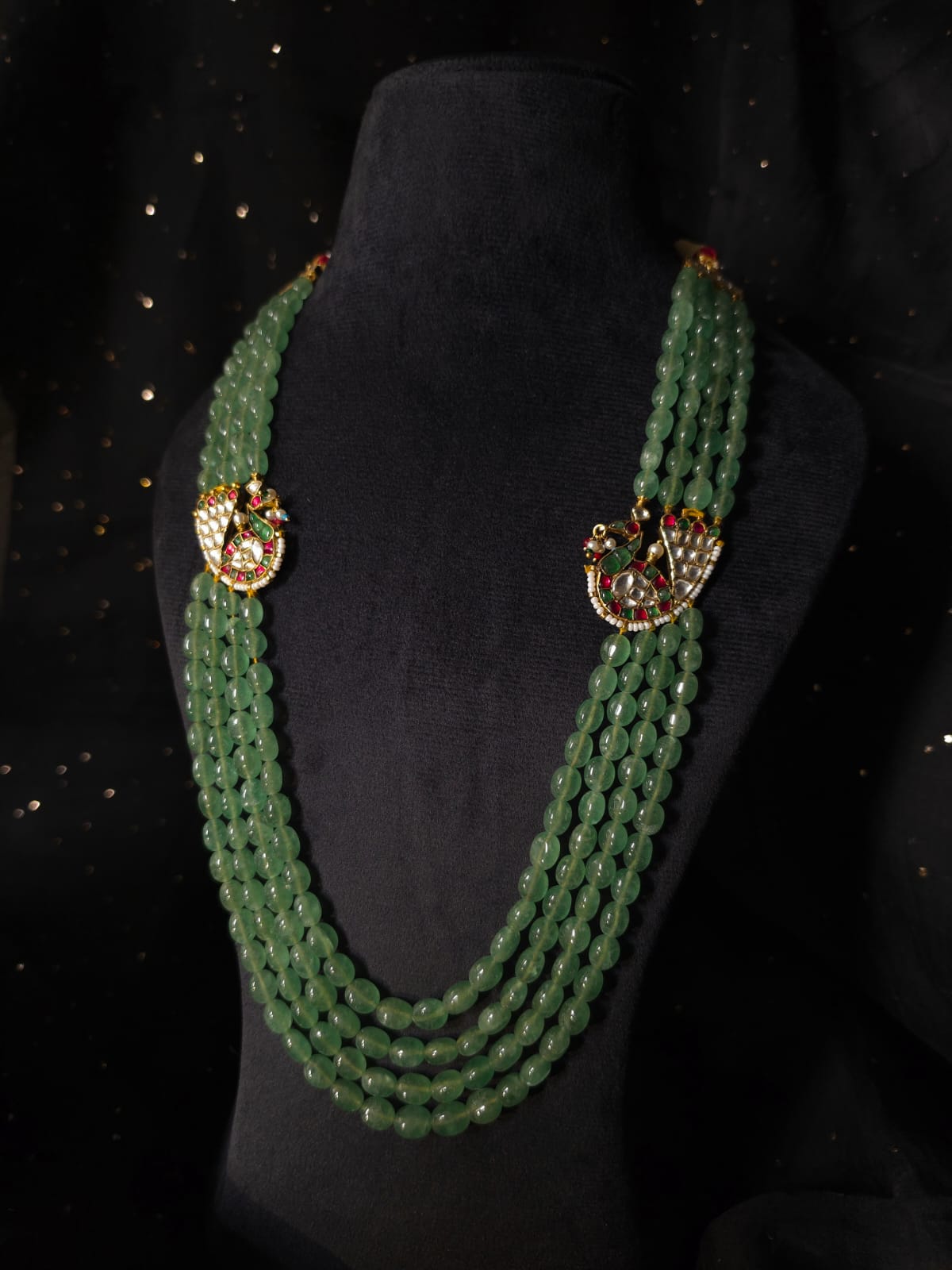 Mahamayur fern necklace
