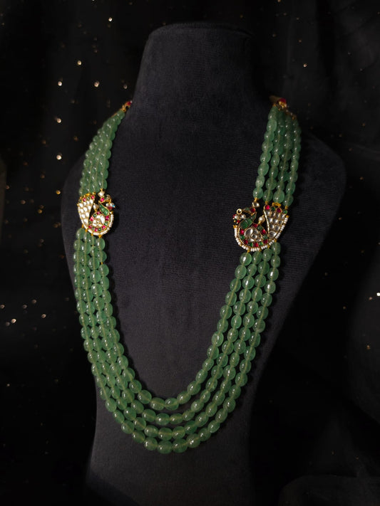 Mahamayur fern necklace
