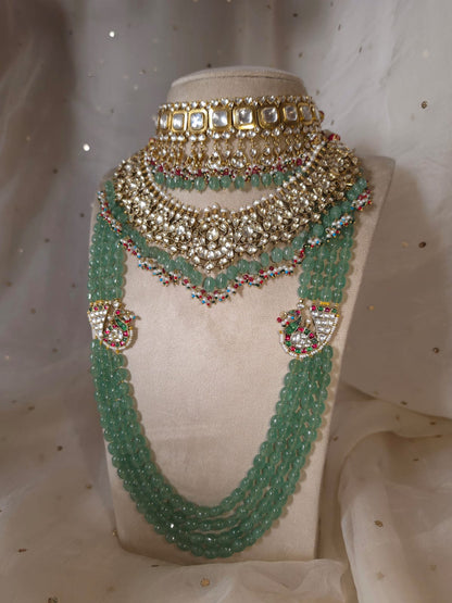 Mahamayur fern necklace
