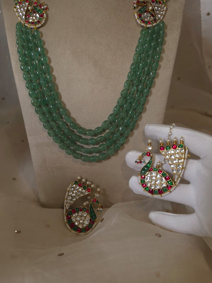 Mahamayur fern ear cuffs