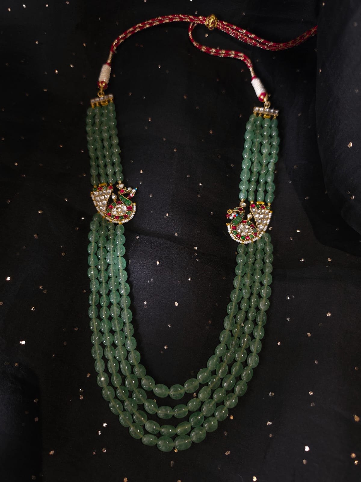Mahamayur fern necklace