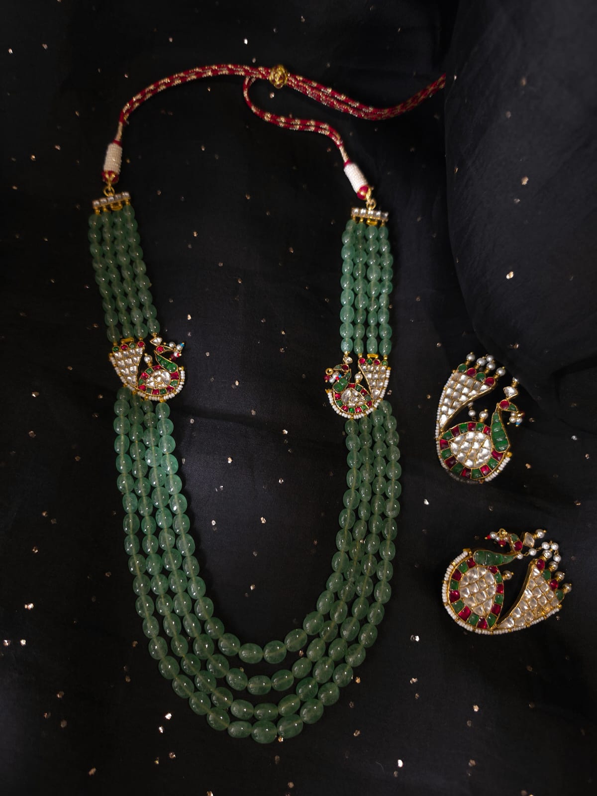 Mahamayur fern ear cuffs