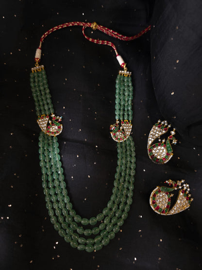 Mahamayur fern ear cuffs
