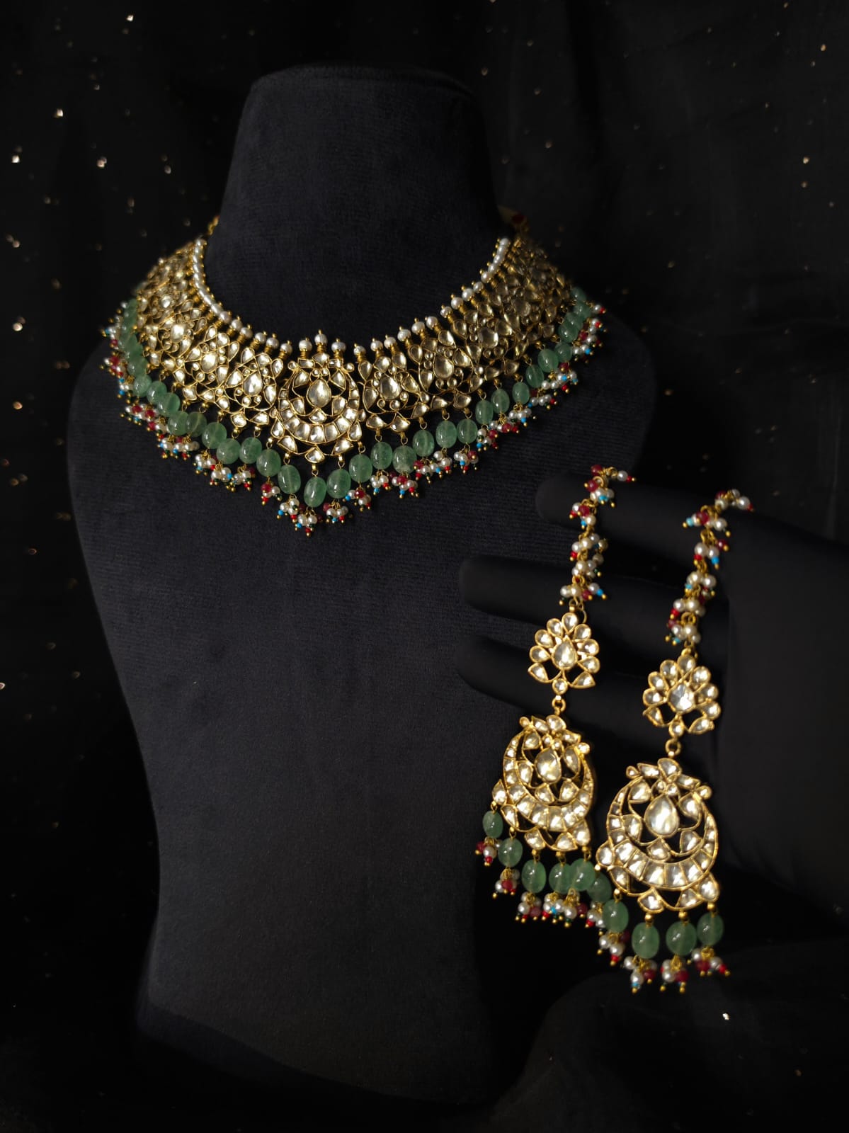 Chandra taal queen necklace set