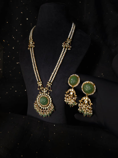 Chandra taal long necklace set