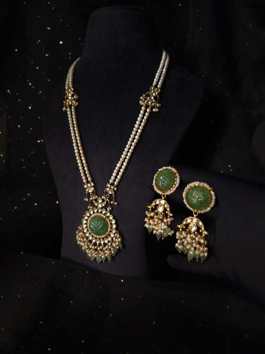 Chandra taal long necklace set