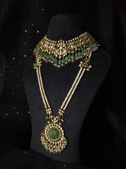 Chandra taal long necklace set