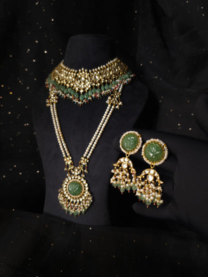 Chandra taal long necklace set