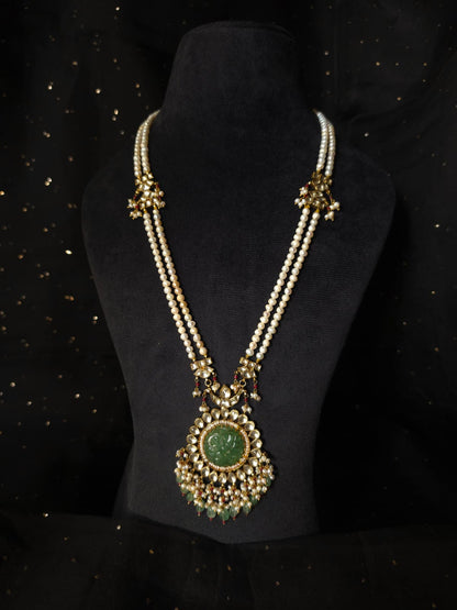 Chandra taal long necklace set