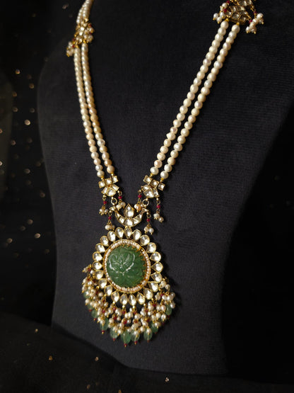 Chandra taal long necklace set