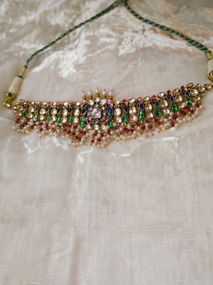 Mahamayur choker necklace set